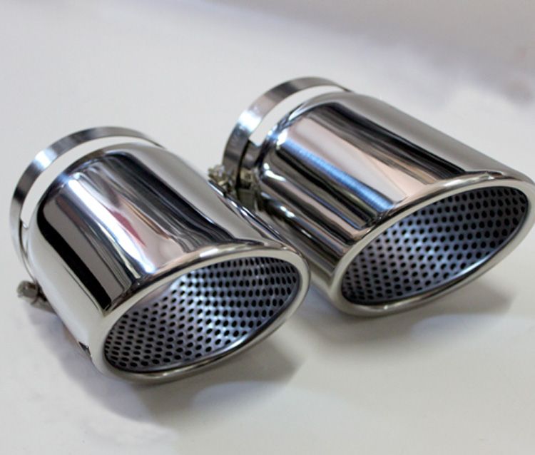 Car Exhaust Pipe Cover * DSYCAR 2Pcs/Lot Stainless Steel Car Exhaust