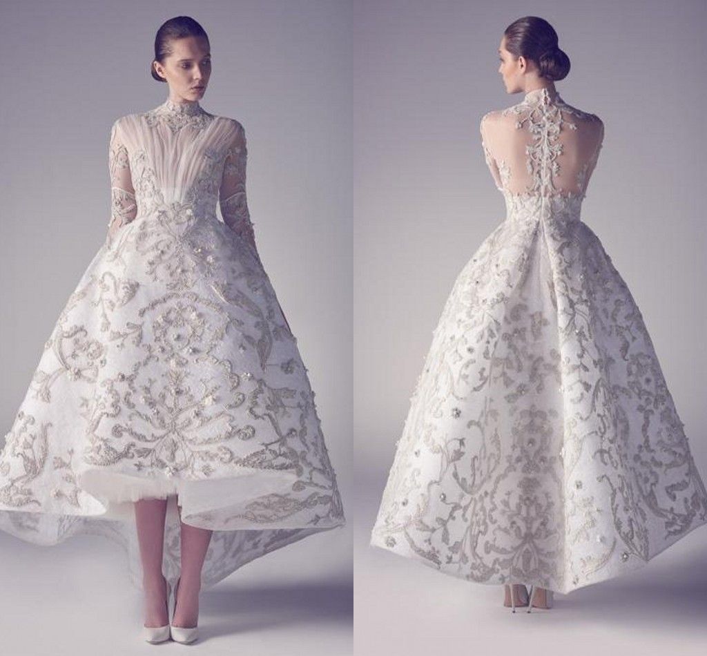 white luxury dress