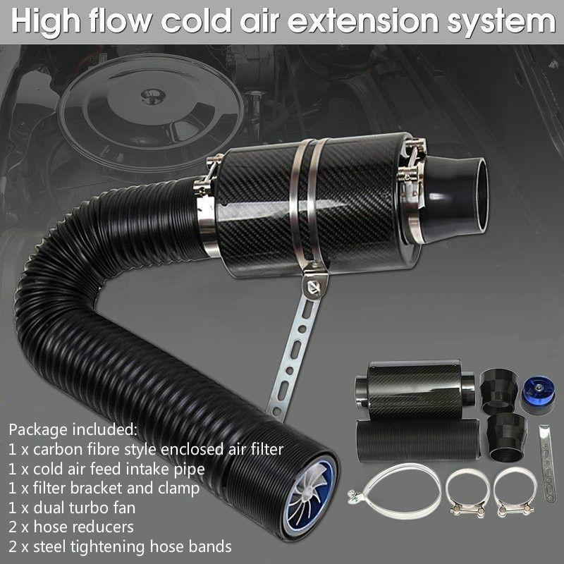 2020 VR RACING Universal Racing Carbon Fiber Cold Feed Induction Kit