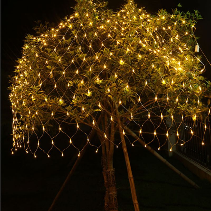 2x2m 144 Led Outdoor Net Lights Xmas Fairy String Party 2x2m 144 Led Outdoor Net Lights Xmas Fairy String Party Holiday Wedding Decoration Eu Plug Blue Colorful Hot