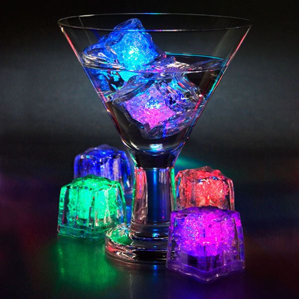 2018 light up ice cubes led blinking flashing novelty party supply