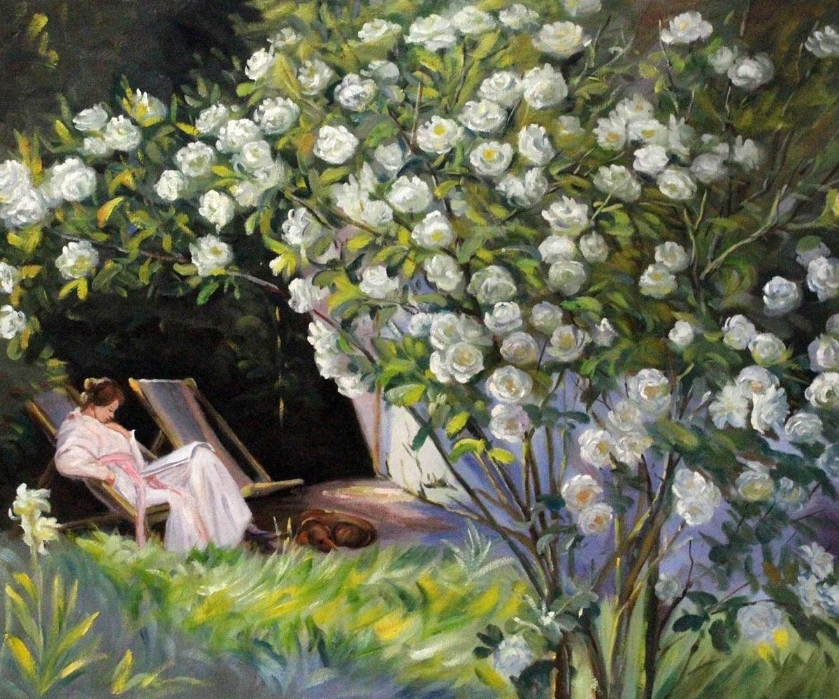 2017 Peder Severin Kroyer Paintings For Sale,Rose Garden ...
