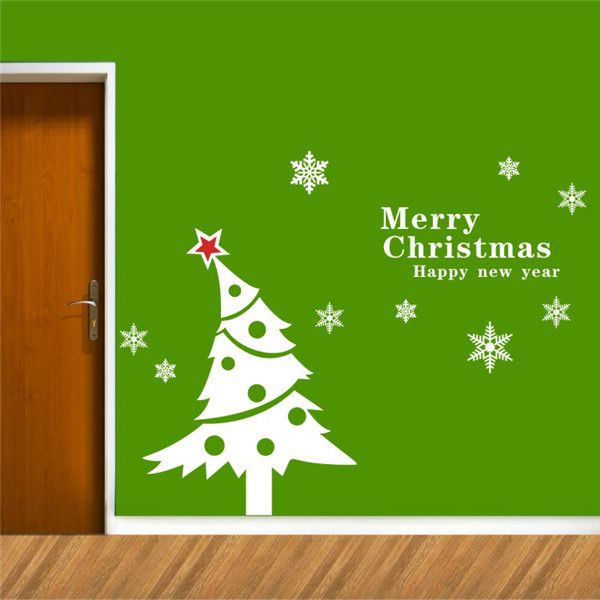 Christmas Wall Decorations merry christmas wall stickers christmas tree for home decor Christmas Wall Decorations merry christmas wall stickers christmas tree for home decor
