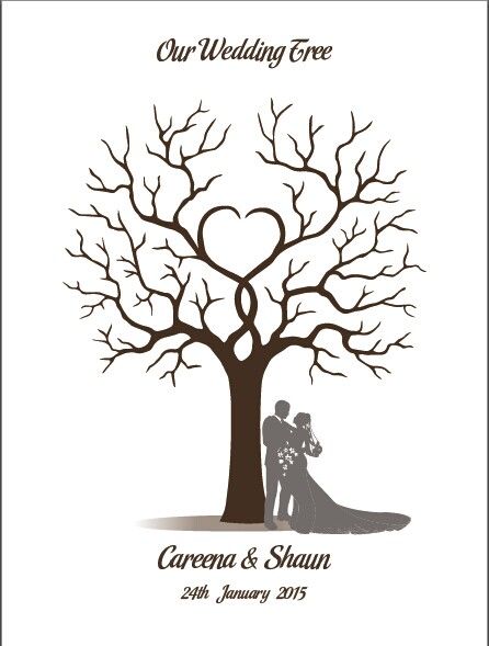 2019 wedding guestbook fingerprint tree wedding decorations from