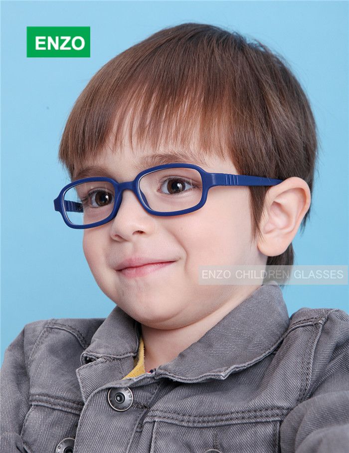 Flexible Kids Eyeglasses Frame Size 45/16 No Screw, TR90 Children