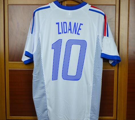 2020 Retro Jerseys 2002 World Cup France Home/Away Blue/White Zidane