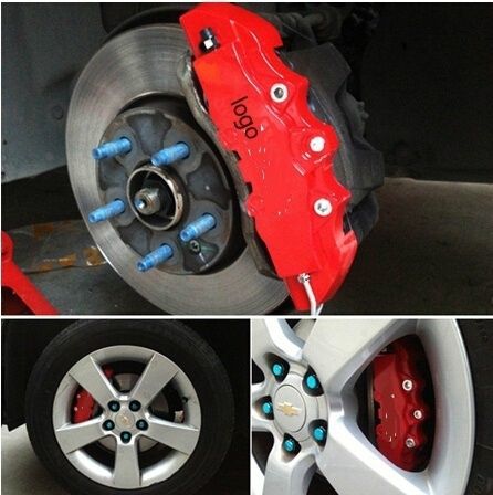 2Pcs Universal Car Wheel Brake Caliper Cover Front Rear Dust Resist vbh