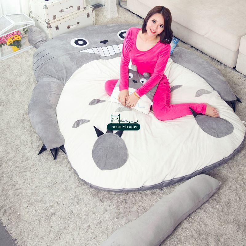 2020 Dorimytrader Pop Anime Totoro Plush Beanbag Soft Sleeping Bag