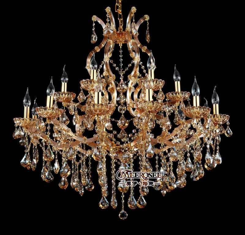 18 Lightholder Chandelir Crystal Beads Modern Pendant Chandelier 18 Lightholder Chandelir Crystal Beads Modern Pendant Chandelier Amber Lighting Fixture Glass Cristal Re For Dining Living Room Led Vintage