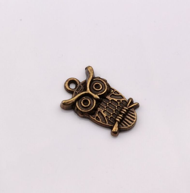 Hot sell ! Fashion Antique Bronze Owl Charms pendants DIY Jewelry 23x14x4mm 418
