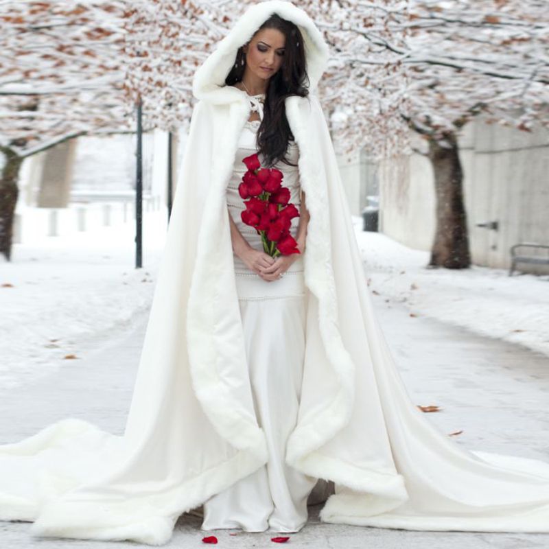 Best Elegant Cheap 2016 Warm Bridal Cape Ivory White Winter Fur Best Elegant Cheap 2016 Warm Bridal Cape Ivory White Winter Fur Coat Women Wedding Bolero Jacket Bridal Cloaks Wedding Coat Bridal Winter Coat Under $77.39 ... - Best Elegant Cheap 2016 Warm Bridal Cape Ivory White Winter Fur