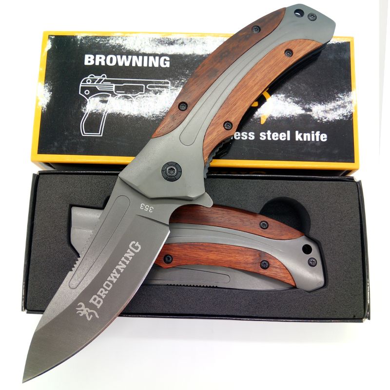 Top Quality Browning 353 Hunting Knife Outdoor Camping Tool Rosewood