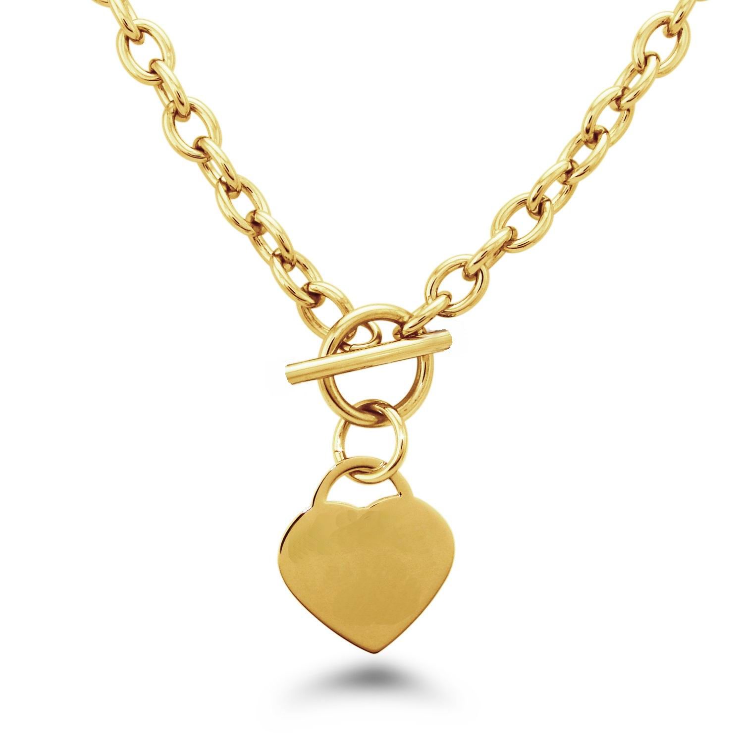 Cool or et argent en option collier en acier inoxydable chaîne collier avec fermoir à bascule bijoux chauds