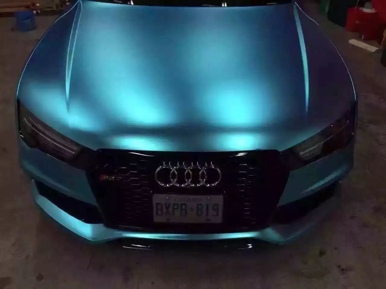 Lake Blue Metallic Matte Vinyl Wrap Car Wap Covering 1080 Series With