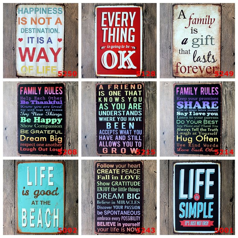 Metal Wall Signs metal wall art vintage home decor life quote metal tin sign house Metal Wall Signs metal wall art vintage home decor life quote metal tin sign house