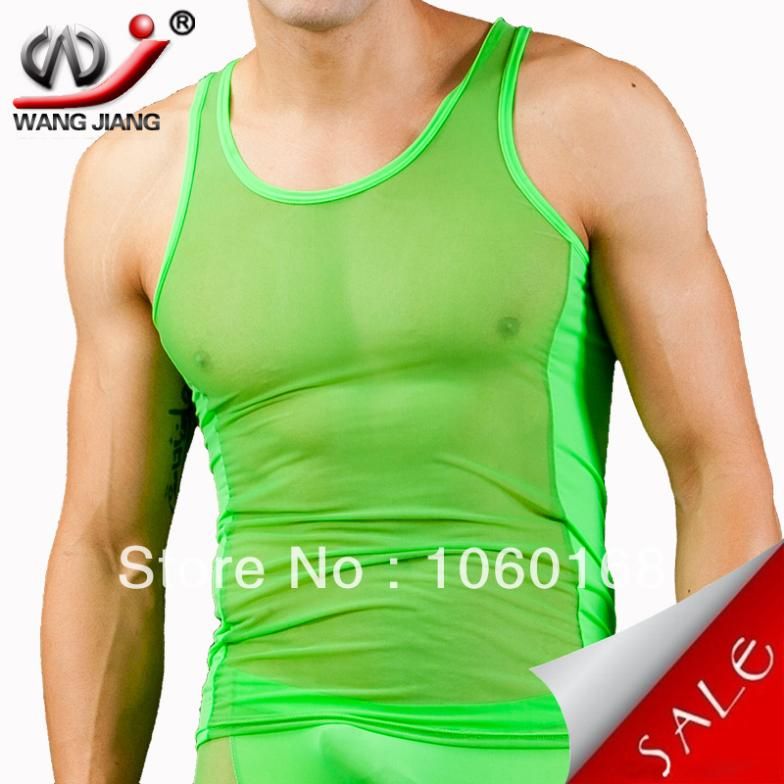 2019 ONLY THE TOP WJ Men Undershirt Nylon Tank Top For Men Bodybuilding
