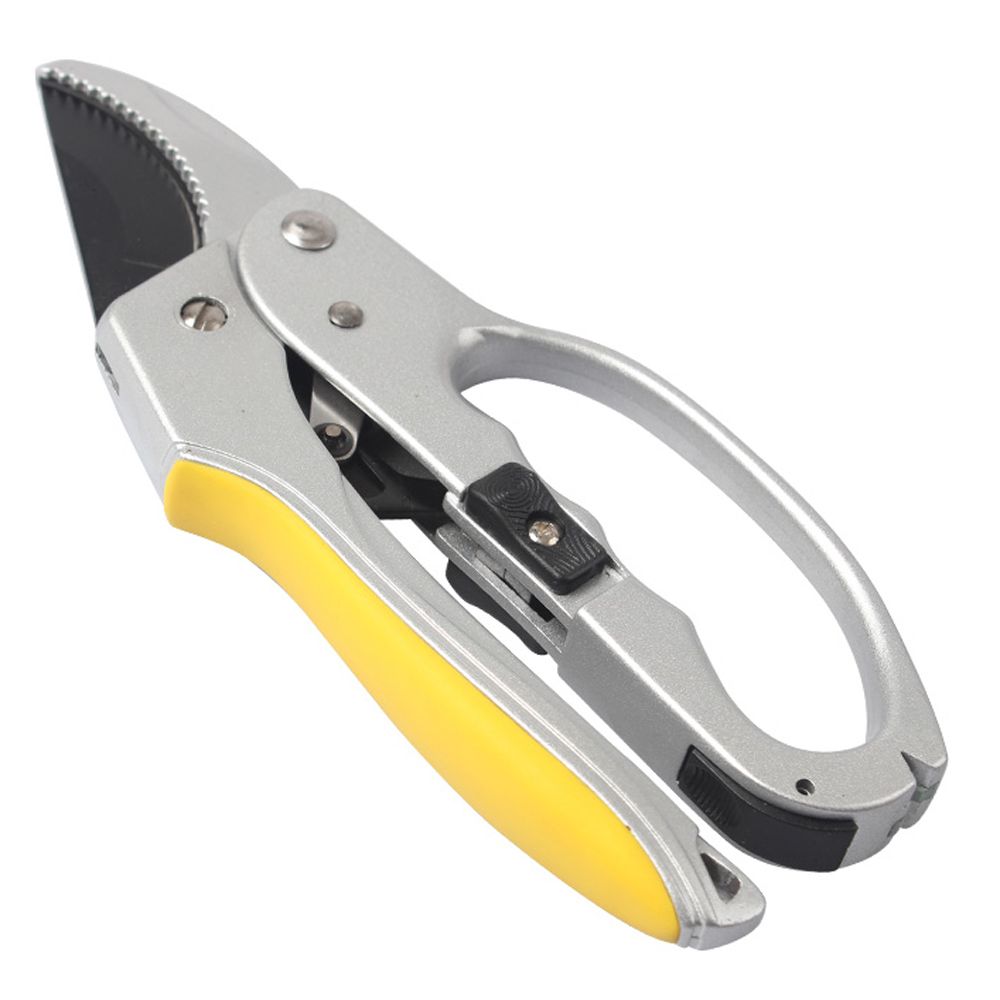2019 Ratchet Pruning Shears 8 Inch Hand Pruner Garden Tool Tree Trimmer