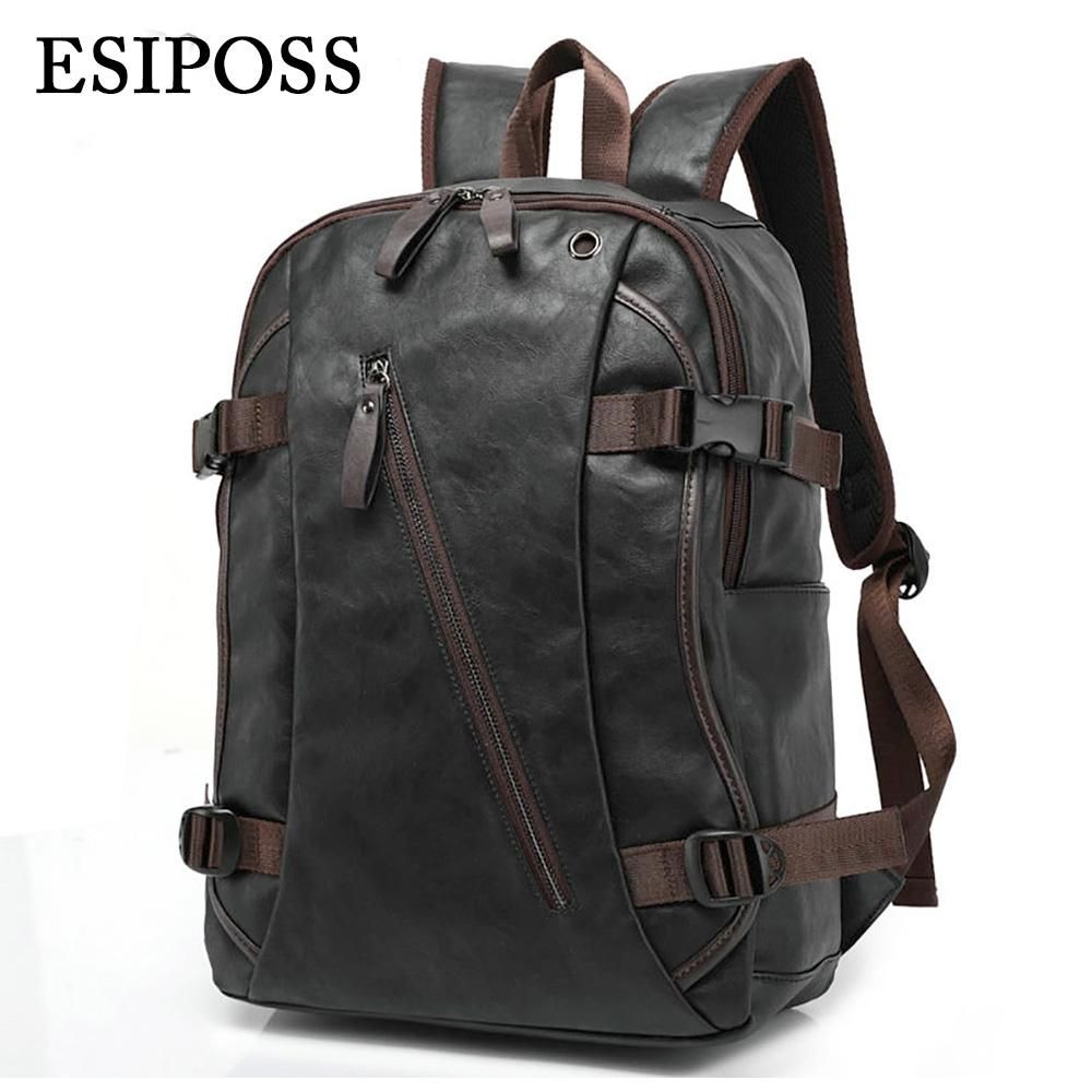 Wholesale Luxury Brand Backpack Mens High Quality Pu Leather Vintage ...