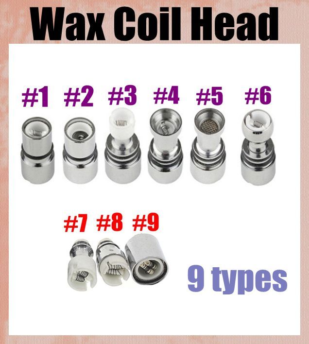 9 types dual ceramic rebuildable atomizer coils head ceramic rod coil for wax vaporizer pen for glass tank clearomizer dhl free FJ027