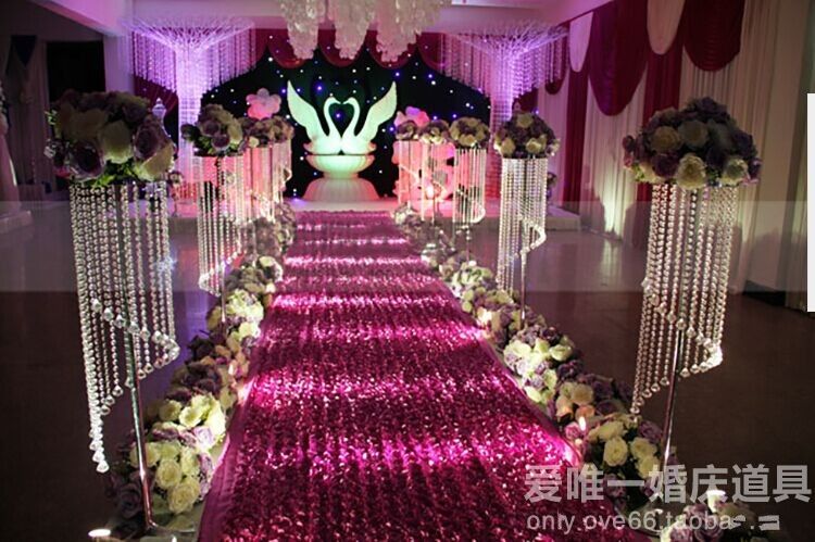  Luxury  Wedding Centerpieces Favors 3D Rose Petal Carpet 