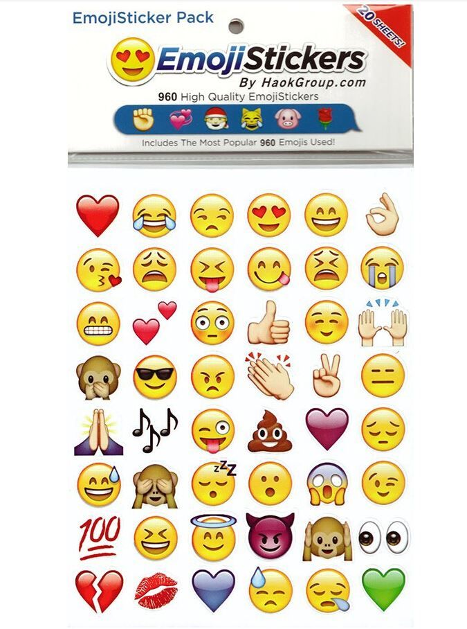 2015 New Emoji Stickers Emoticons Stickers for Iphone6 Ipad Android