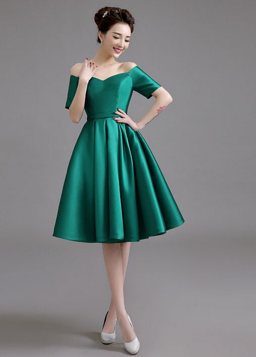 blue green cocktail dress