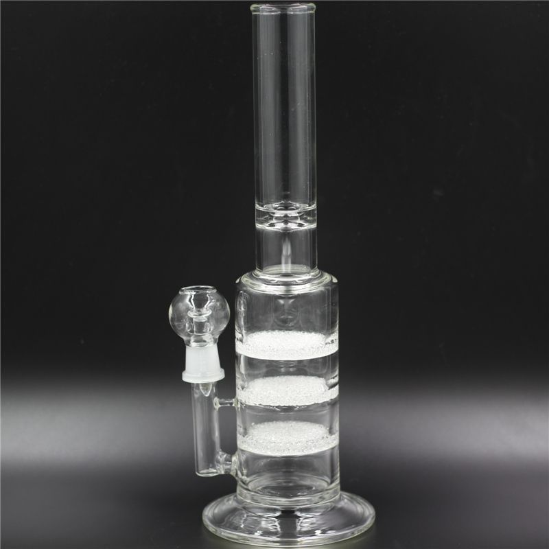 2020 Clean Glass Bongs Classical Smoking Bong Hookahs With 3 Frit DISK