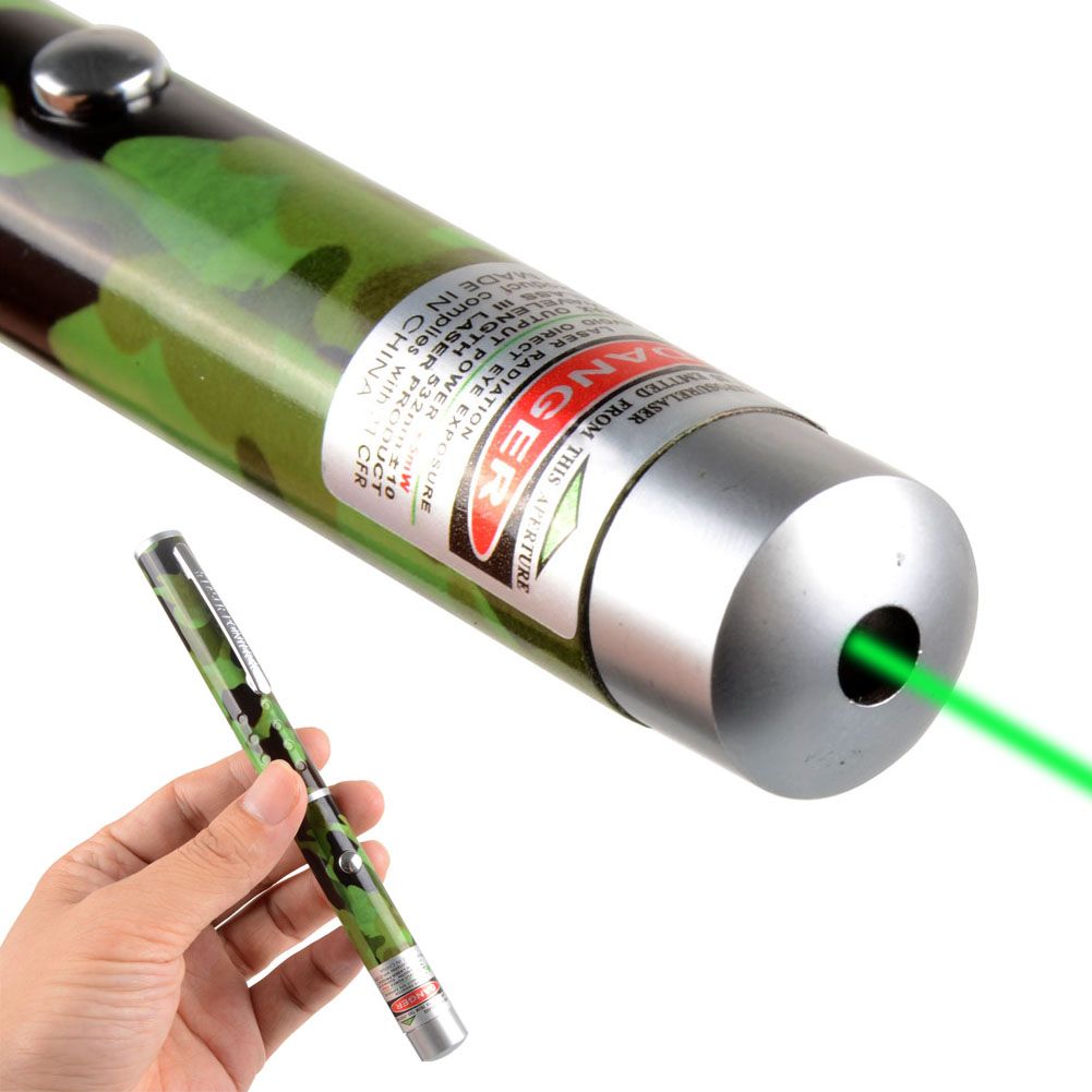 Military Grade Powerful 5mW 532nm Green Light Laser Pen Beam Laser Pointer Pen For SOS Mounting