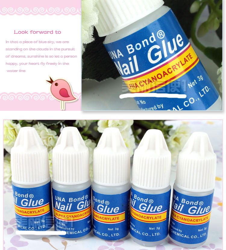 Acrylic UNA Bond Nail Glue 3g Makeup Glue For Nail Art ...