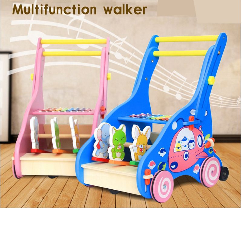 Best Wooden Toy First Step Baby Walker Push Along Plus Animals Best Wooden Toy First Step Baby Walker Push Along Plus Animals Beautiful Beginnings Learning Walking Multifunction Toddle Under 46 22