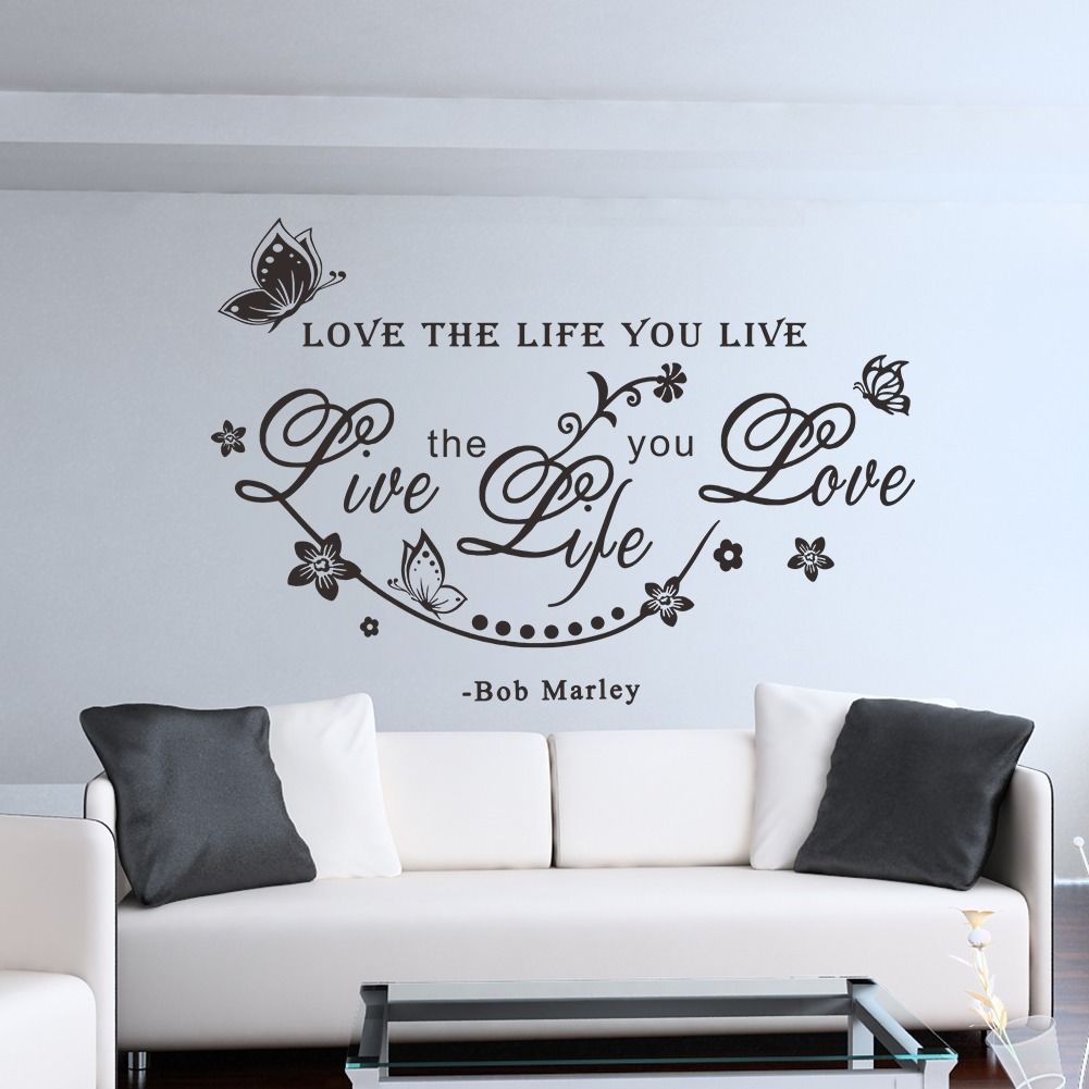 Großhandel Bob Marley Zitat Liebe The Life You Live Rebe Kunst Wand