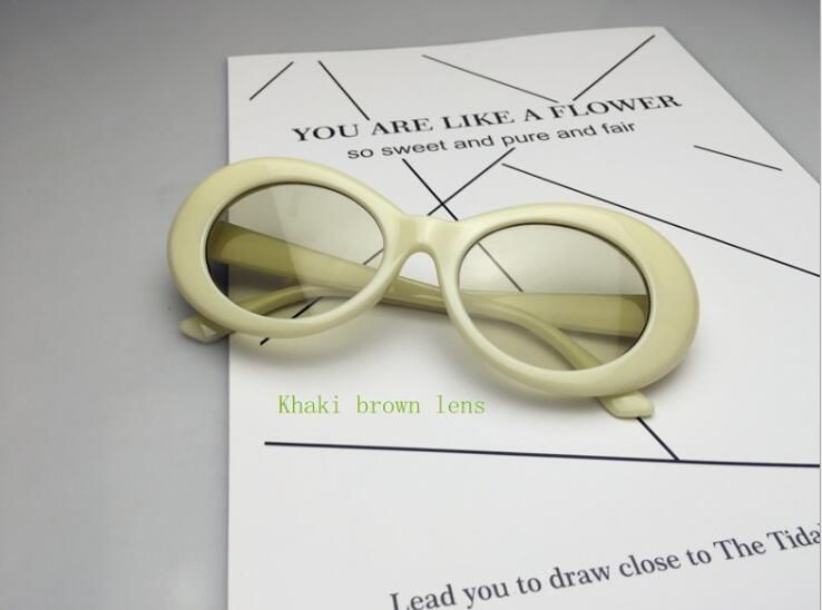 Nirvana Kurt Cobain Sunglasses Retro Vintage Oval Sun Glasses Men