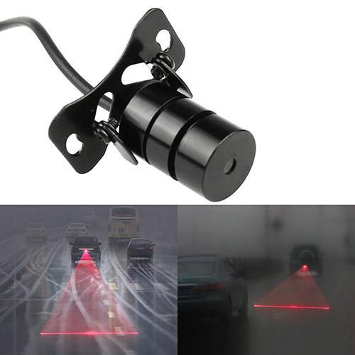 Auto Car LED Laser Fog Light Rear Anti Collision Taillight Warning Signal Lamp Bulb Bright