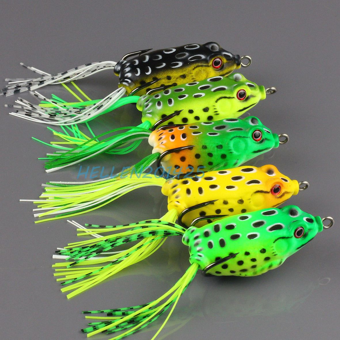 2019 Different Color Topwater Frog Hollow Body Fishing Soft Lure Lure