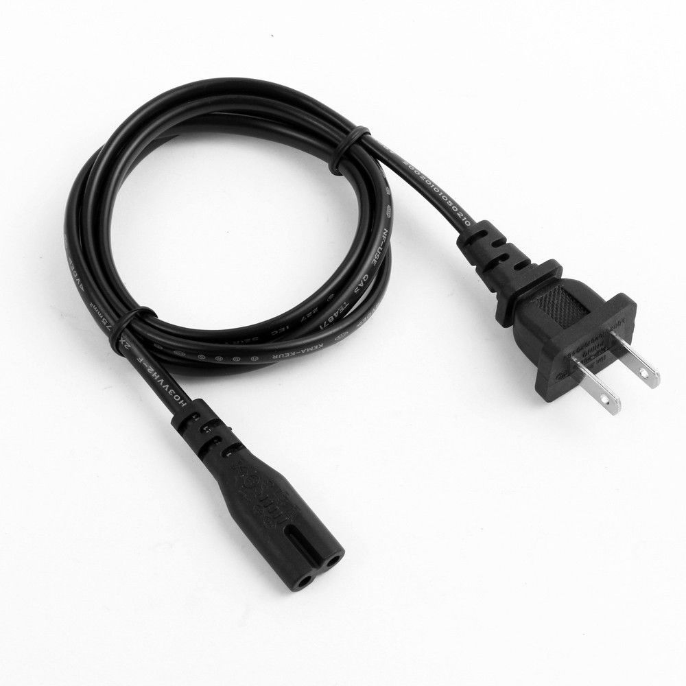Premium 2 Prong AC Power Adapter Cord Cable Lead For Sony Playstation 4