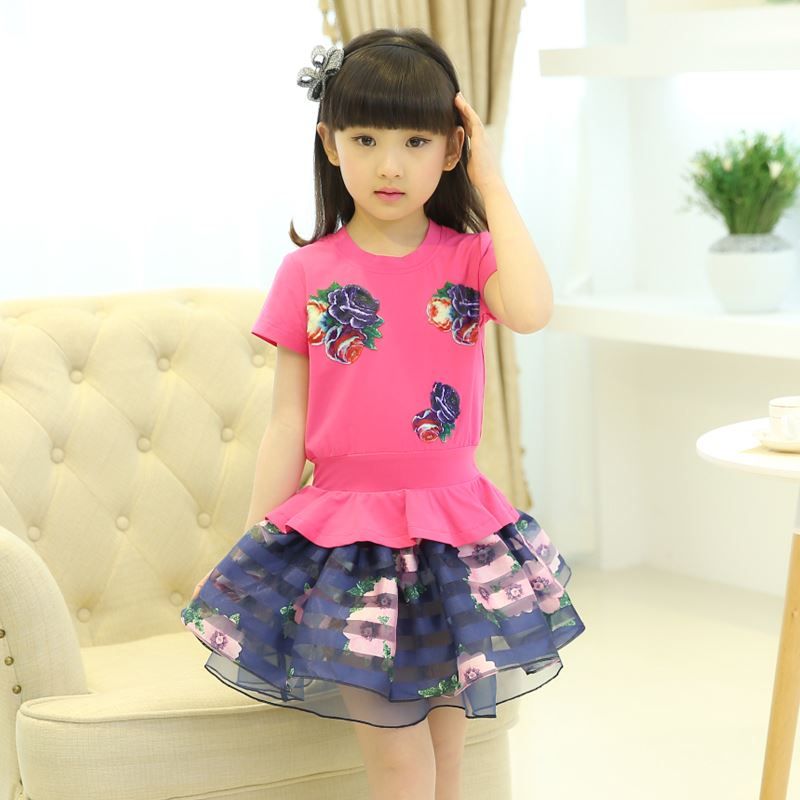 2018 Children Wear Girls Dresses Summer 2015 Baby Princess Dress Skirt