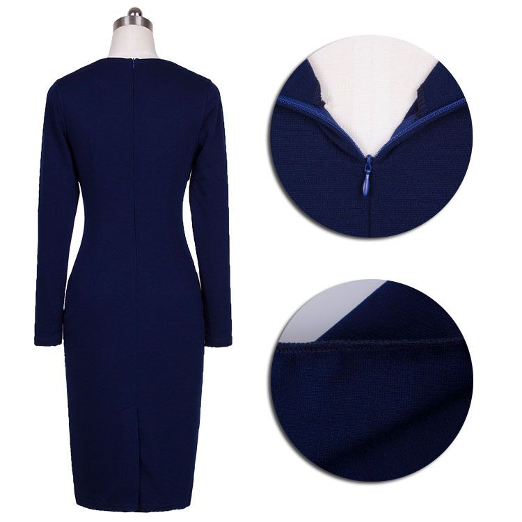 Buy > navy blue work dress > in stock