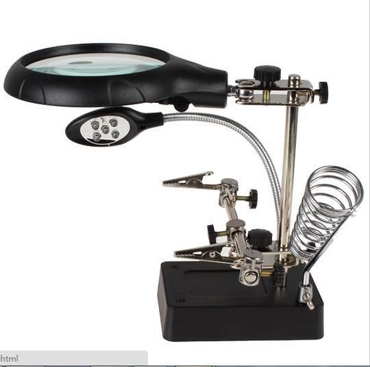Multi Function Light Magnifier Desk Lamp Helping Hand Repair Clamp See Larger Image
