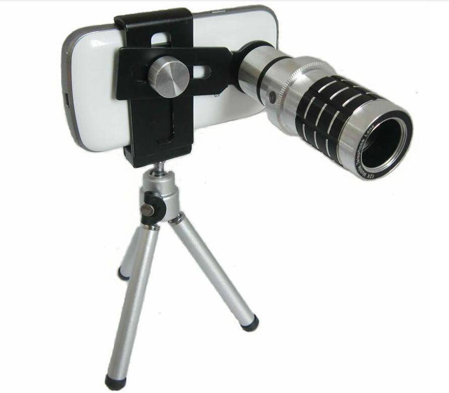 2021 Universal 12x Optical Zoom Telescopes Camera Lens + Cell Phone
