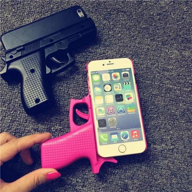 3D Creative IPhone Gun Case Pistol Toy Gun Shaped Grip Case Novelty