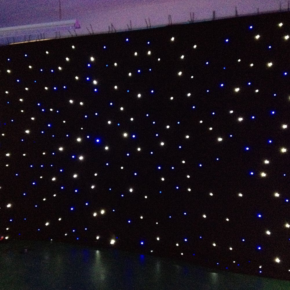 Led Star Colth Led Star Curtian For Party Stage Background Blue
