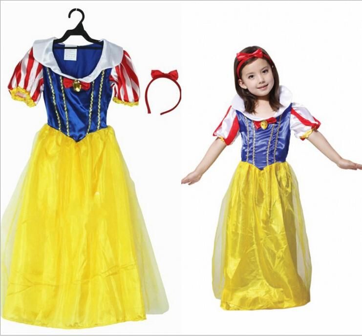 halloween costume snow white clothes for kids girls stage performance costume children snow white costumes classic princess costumes hc33 halloween costume