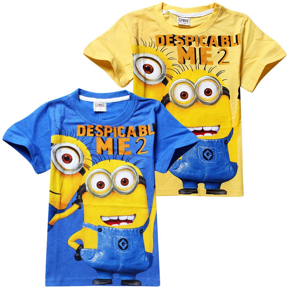 2020 New 2015 DespicableME Minion Baby Boys T Shirt Fashion Summer T