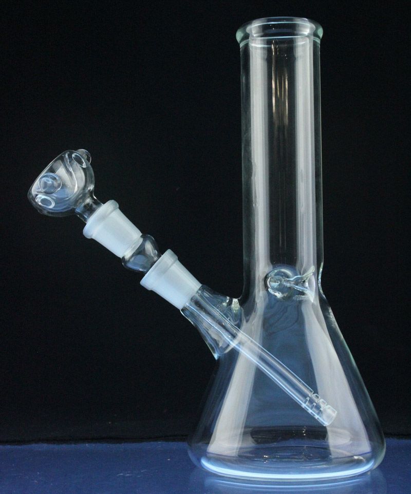 2019 Clear Beaker Base With Ice Pinch Basic Water Pipe 14mm Joint