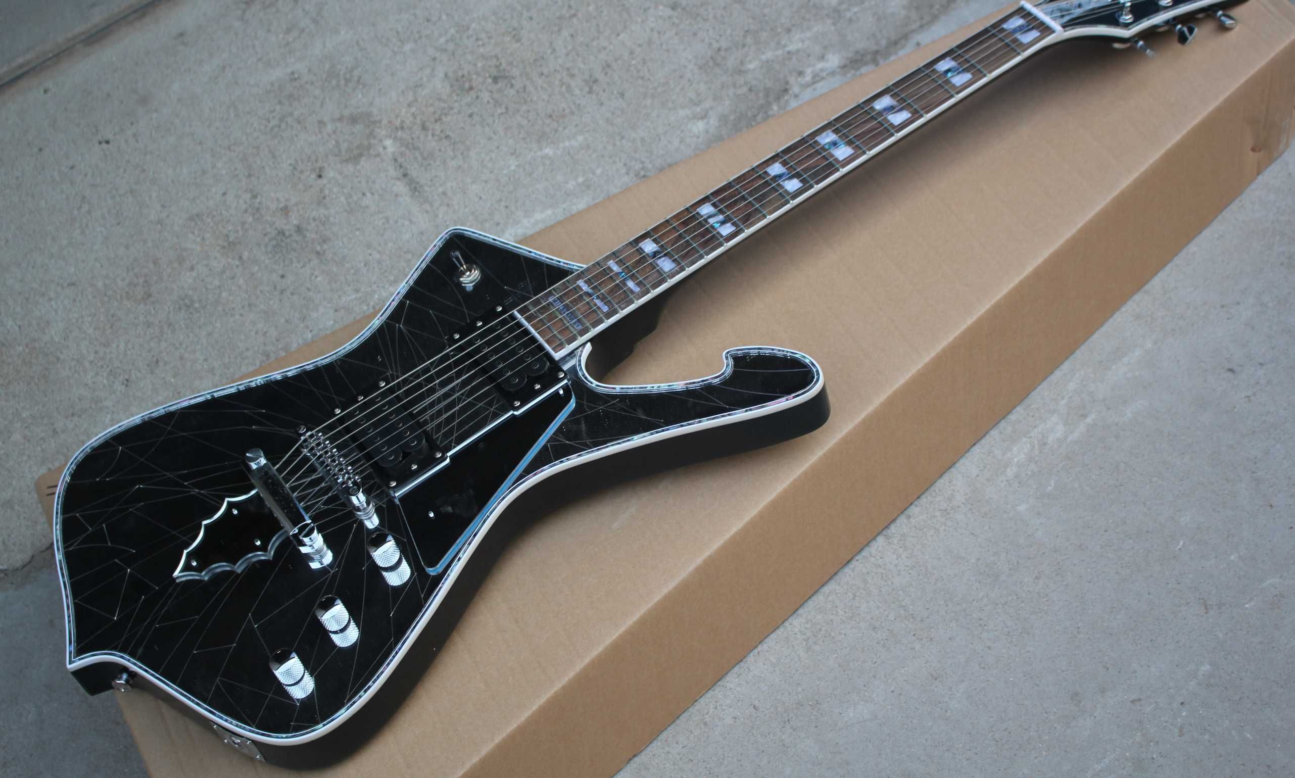 Rare Cracked Mirror Acrylic Top ICEMAN Paul Stanley Signature Electric