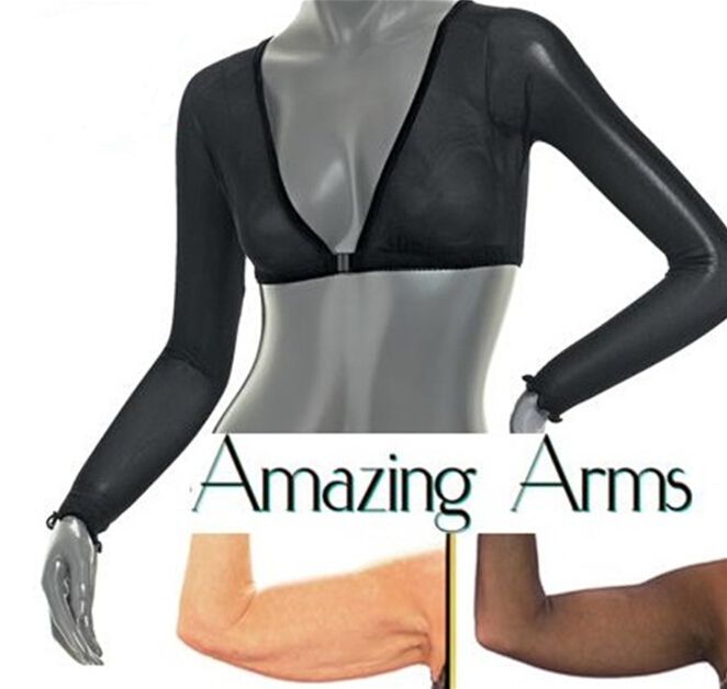 Amazing Arms Sheer Arm Coverage Sleeveless Undergarment Flab To Fab