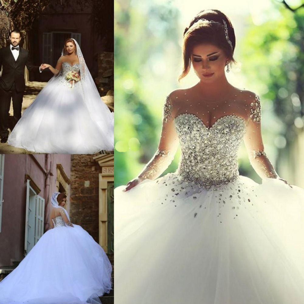 Crystal Top Wedding Dresses 10