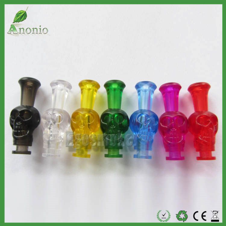 Ecig Plastic Human Skeleton Skull Drip Tips EGo 510 Drip Tips Mouthpieces For 510 Protank CE4