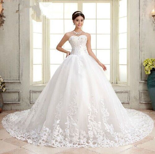 compre vestidos de novia nuevos del vestido de novia blanco o de