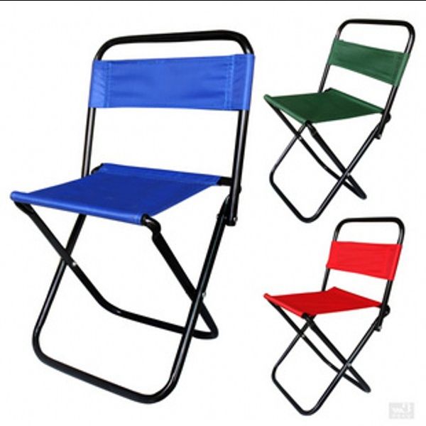 Bearing 80kg Cute Portable Mini Camping Chair Outdoor Aluminum Alloy Folding Fishing Stool Small Seat Beach Chairs Travel Supplies Sk347